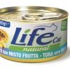 LifeCat Life Cat Natural Con Frutta 85 Gr - Tonno Con Mix Di Frutta -Cibo per gatti negozio 9015262 1 1