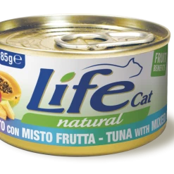 LifeCat Life Cat Natural Con Frutta 85 Gr - Tonno Con Mix Di Frutta