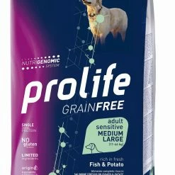 Prolife Grain Free Cane Adult Sensitive Medium/Large Pesce E Patate - 2,5 Kg