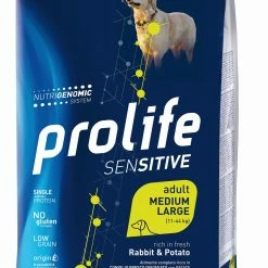 Prolife Sensitive Cane Adult Medium/Large Coniglio E Patate - 10 Kg