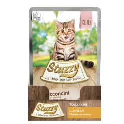 Stuzzy Cat Bocconcini Kitten Cotti Al Vapore 85 Gr - Pollo -Cibo per gatti negozio bocconcini kitten pack 1