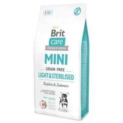 Brit Care Grain Free Light Sterilized Mini Coniglio E Salmone - 2 Kg
