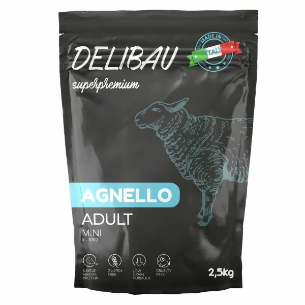 Delibau Superpremium Cibo Per Cani Adult Mini Agnello - 2,5 Kg 3 Delibau Superpremium Cibo Per Cani Adult Mini Agnello - 2,5 Kg