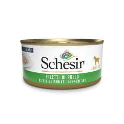 Schesir Dog 150 Gr - PUPPY Con Tonno E Aloe -Cibo per gatti negozio filetto di pollo front dog 1