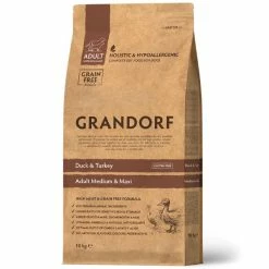 Grandorf Dog Adult Medium/Maxi Grain Free Anatra E Tacchino - 3 Kg