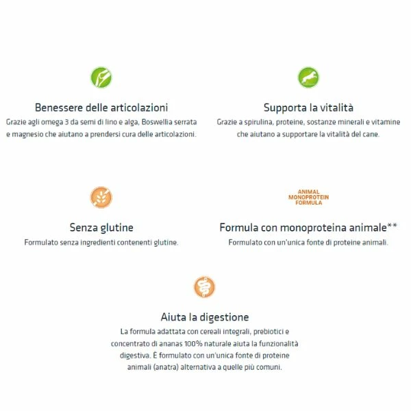 Natural Trainer Sensitive No Gluten Medium/Maxi Adult Con Anatra - 3 Kg 4 Natural Trainer Sensitive No Gluten Medium/Maxi Adult Con Anatra - 3 Kg - immagine 2