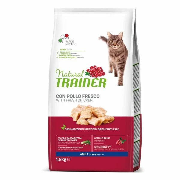 Natural Trainer Adult Con Pollo Fresco - 1,5 Kg 3 Natural Trainer Adult Con Pollo Fresco - 1,5 Kg