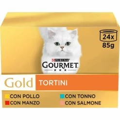 Purina Gourmet Gold Tortini Umido Gatto Multipack 24x85g - 24 X 85 Gr