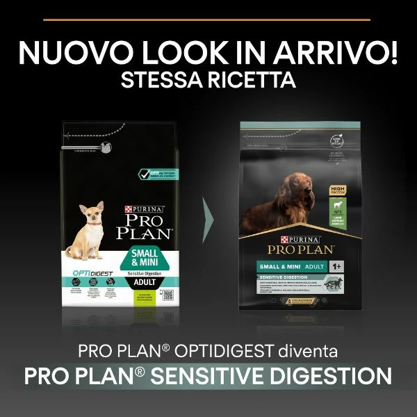 Purina Pro Plan Sensitive Digestion Small E Mini Adult Crocchette Cane Agnello - 3 Kg 4 Purina Pro Plan Sensitive Digestion Small E Mini Adult Crocchette Cane Agnello - 3 Kg - immagine 2
