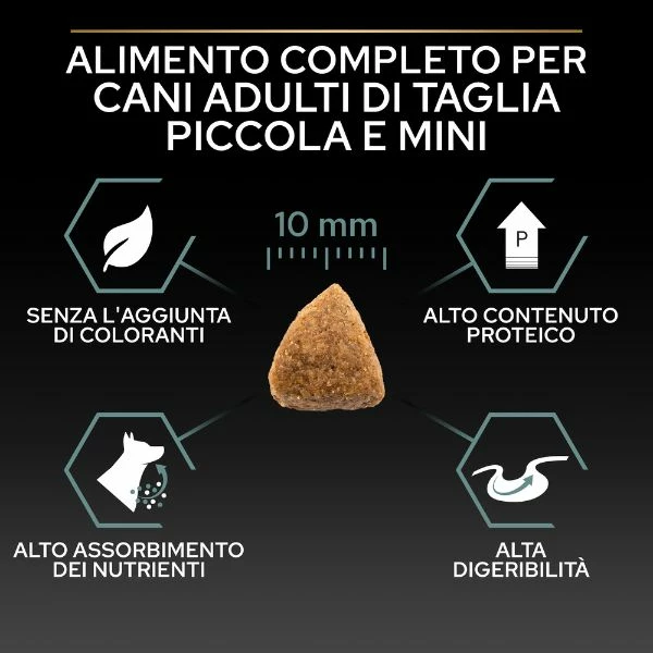 Purina Pro Plan Sensitive Digestion Small E Mini Adult Crocchette Cane Agnello - 3 Kg 8 Purina Pro Plan Sensitive Digestion Small E Mini Adult Crocchette Cane Agnello - 3 Kg - immagine 6