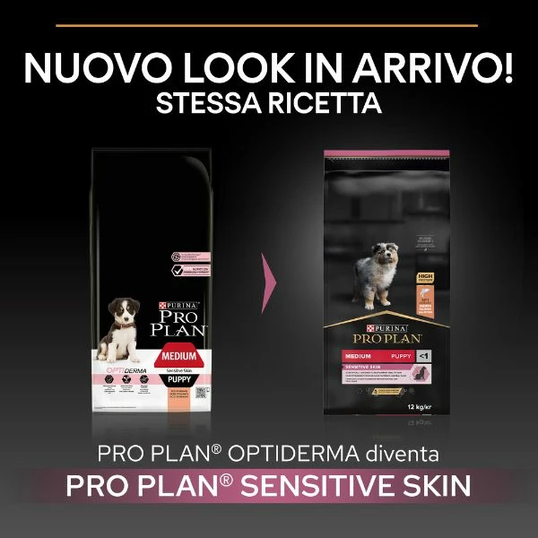 Purina Pro Plan Sensitive Skin Medium Puppy Crocchette Cane Salmone - 3 Kg 4 Purina Pro Plan Sensitive Skin Medium Puppy Crocchette Cane Salmone - 3 Kg - immagine 2