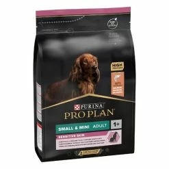 Purina Pro Plan Sensitive Skin Small & Mini Adult Crocchette Cane Salmone - 3 Kg