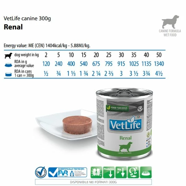 Farmina Vet Life Canine Renal - 300 Gr 4 Farmina Vet Life Canine Renal - 300 Gr - immagine 2