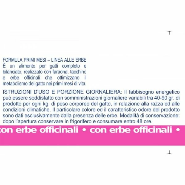 Vet Line Formula Primi Mesi Kitten 85 Gr - Faraona E Tacchino 6 Vet Line Formula Primi Mesi Kitten 85 Gr - Faraona E Tacchino - immagine 4