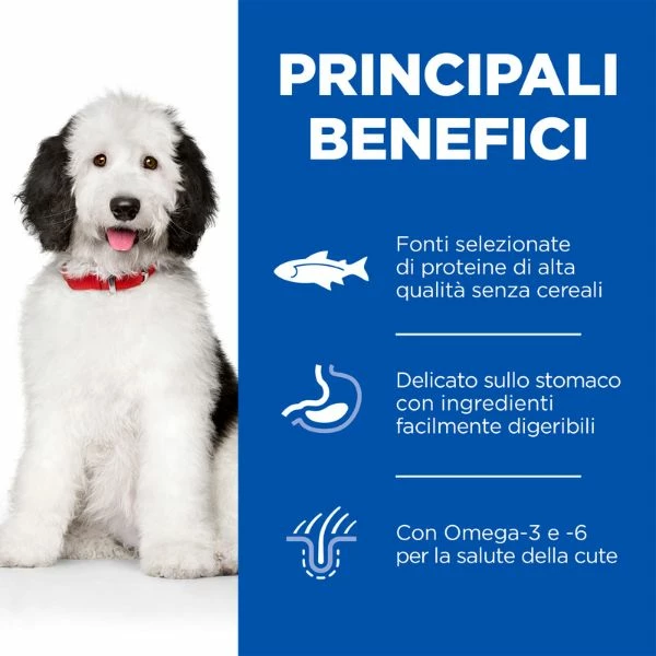 Hill's Science Plan Hypoallergenic Adult Large Breed Dog Al Salmone - 14 Kg 4 Hill's Science Plan Hypoallergenic Adult Large Breed Dog Al Salmone - 14 Kg - immagine 2