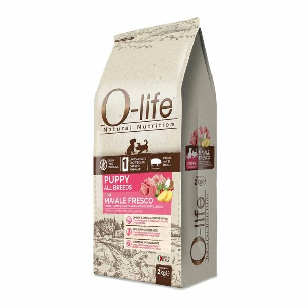 O'life O-life Dog Grain Free Puppy All Breeds Maiale Fresco E Patate - 2 Kg 3 O'life O-life Dog Grain Free Puppy All Breeds Maiale Fresco E Patate - 2 Kg
