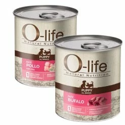 O'life O-life Dog Puppy Patè Grain Free Monoproteico 400 Gr - Bufalo