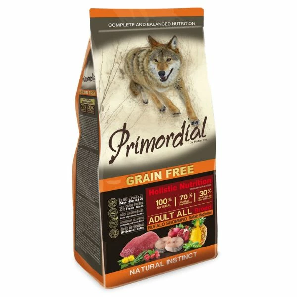 Primordial Dog Food Primordial Grain Free Adult All Breeds Bufalo E Sgombro - 12 Kg 3 Primordial Dog Food Primordial Grain Free Adult All Breeds Bufalo E Sgombro - 12 Kg