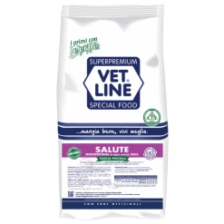 Vet Line Secco Monoproteico Cane Salute Taglia Piccola Pesce - 3 Kg