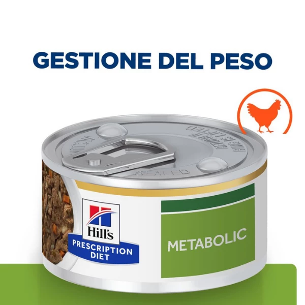 Hill's Prescriprion Diet Metabolic Spezzatino Gatto Per La Gestione Del Peso 82 Gr - Spezzatino Pollo E Verdure 5 Hill's Prescriprion Diet Metabolic Spezzatino Gatto Per La Gestione Del Peso 82 Gr - Spezzatino Pollo E Verdure - immagine 3