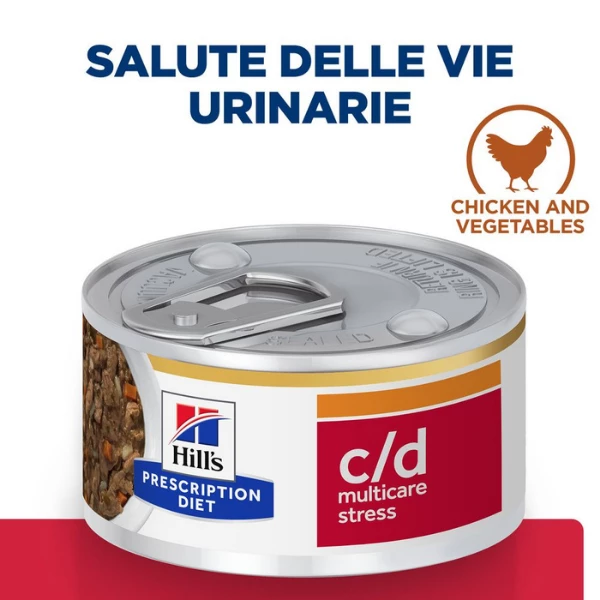 Hill's Prescription Diet Feline C/d Urinary Stress 82 Gr - Spezzatino Pollo E Verdure 11 Hill's Prescription Diet Feline C/d Urinary Stress 82 Gr - Spezzatino Pollo E Verdure - immagine 9
