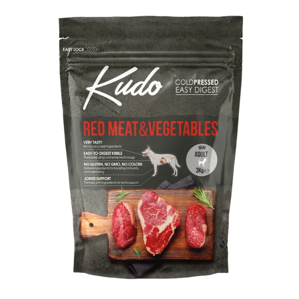 Kudo Low Grain Adult Mini Carni Rosse - 3 Kg 3 Kudo Low Grain Adult Mini Carni Rosse - 3 Kg