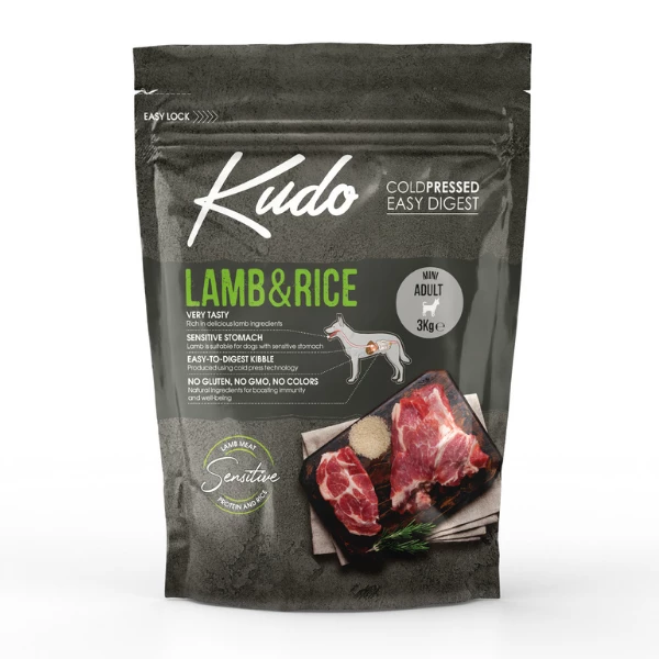 Kudo Low Grain Adult Mini Agnello E Riso - 3 Kg 3 Kudo Low Grain Adult Mini Agnello E Riso - 3 Kg