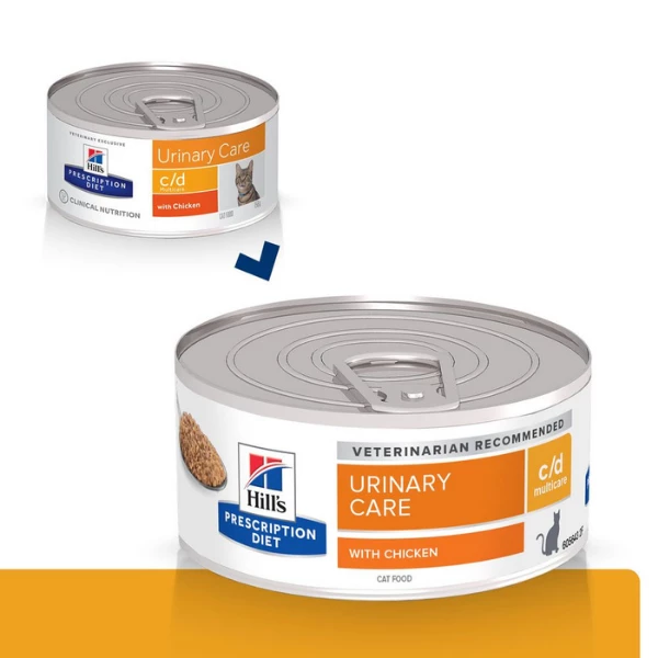 Hill's Prescription Diet C/d Multicare Feline Con Pollo - 156 Gr 4 Hill's Prescription Diet C/d Multicare Feline Con Pollo - 156 Gr - immagine 2