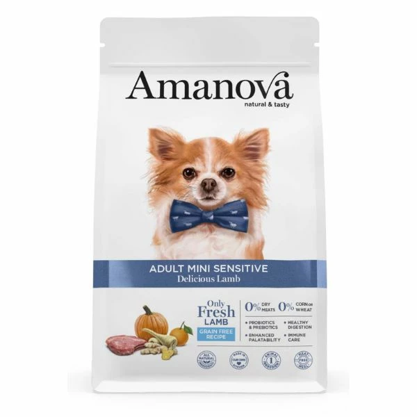 Amanova Adult Mini Sensitive Agnello Fresco Grain Free - 2 Kg 3 Amanova Adult Mini Sensitive Agnello Fresco Grain Free - 2 Kg