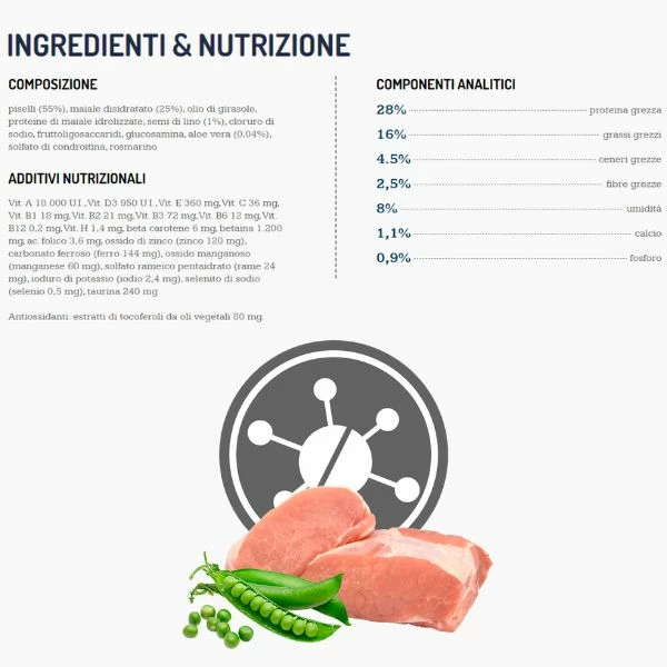Exclusion Diet Hypoallergenic Puppy Maiale E Piselli - 12 Kg 5 Exclusion Diet Hypoallergenic Puppy Maiale E Piselli - 12 Kg - immagine 3