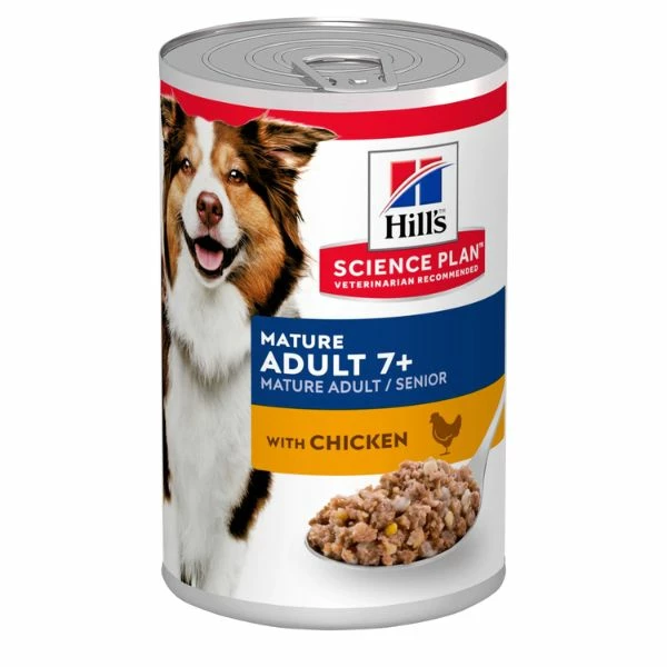 Hill's Science Plan Mature Adult 7+ Alimento Per Cani 370 Gr - Pollo 3 Hill's Science Plan Mature Adult 7+ Alimento Per Cani 370 Gr - Pollo