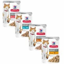 Hill's Science Plan Young Adult Sterilised Cat Alimento Per Gatti 85 Gr - Con Salmone