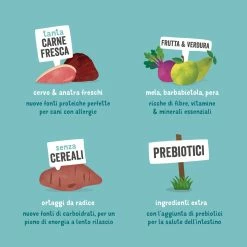 Edgard & Cooper Adult Grain Free Anatra E Cervo - 2,5 Kg (formato Crocchetta Normale) -Cibo per gatti negozio it edgard cooper keyingredients dog kibble venison