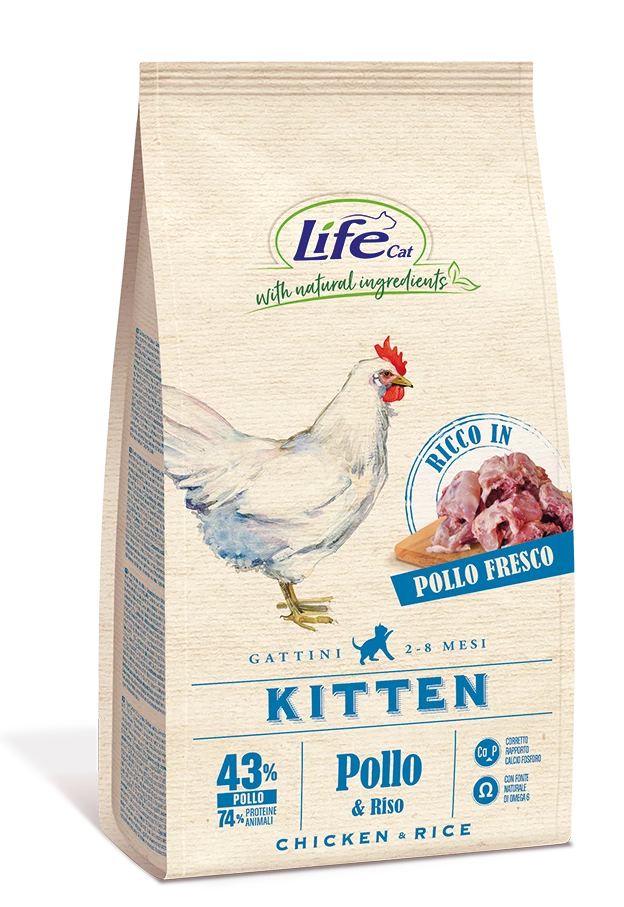 LifeCat Kitten Con Pollo - 1,5 Kg 3 LifeCat Kitten Con Pollo - 1,5 Kg
