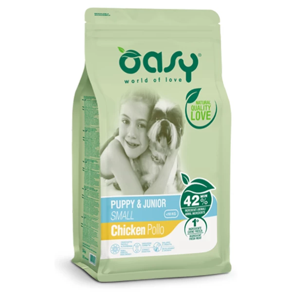 Oasy Dog Puppy Junior Small Pollo - 3 Kg 3 Oasy Dog Puppy Junior Small Pollo - 3 Kg