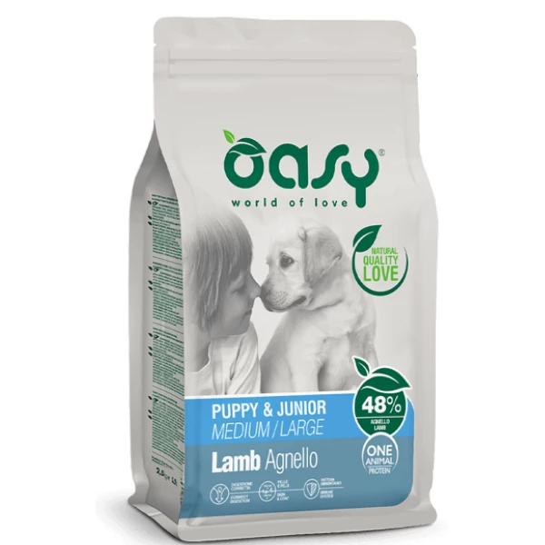 Oasy Monoproteico Puppy Medium Large Agnello - 12 Kg 3 Oasy Monoproteico Puppy Medium Large Agnello - 12 Kg