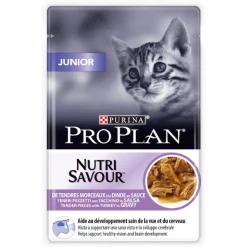 Purina Pro Plan Nutri Savour Junior Umido Gatto Pezzetti Con Tacchino In Salsa - 85 Gr