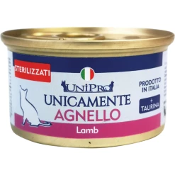 Unipro Monoproteico Unipro Unicamente Sterilizzato 85 Gr - Monoproteico Quaglia -Cibo per gatti negozio sterilizzati agnello