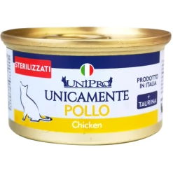 Unipro Monoproteico Unipro Unicamente Sterilizzato 85 Gr - Monoproteico Quaglia -Cibo per gatti negozio sterilizzati pollo