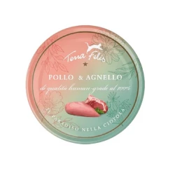 Terra Felis Umido Gatto Grain Free 80 Gr - Salmone E Pollo -Cibo per gatti negozio terra felis pollo agnello 1