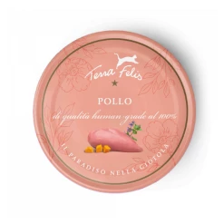 Terra Felis Umido Gatto Grain Free 80 Gr - Salmone E Pollo -Cibo per gatti negozio terra felis pollo 1